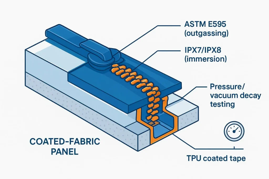 Ultimate Guide: Airtight Zippers for Cryogenic Applications — ASTM E595, IPX7–IPX8, and OEM Protocols